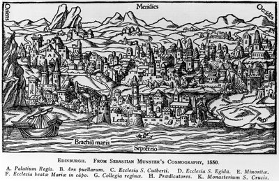 Edinburgh, illustration from Sebastian Munster
